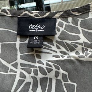 Gray and White Patterned Tank Top by Mossimo